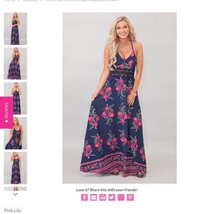 Pink Lily Maxi Dress